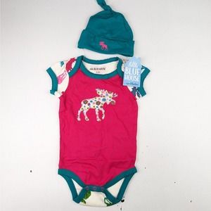 Little Blue House by Hatley Bodysuit & Hat
